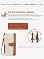 Women's long wallet, stylish clutch, elegant solid color RFID blocking leather wallet👛 - Image 11