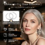 🎉BUY 1 GET 1 FREE🎁Diamond-Cut Hoop Earrings for Women – Elegant, Sparkling 💎