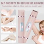 🏖️LAST DAY SALE ONLY ￡11.99!!🌸Akunbem🇬🇧 Rechargeable Women’s Trimmer ⚡  Dual Heads • IPX7 Waterproof • Painless Precision for Face, Bikini & Body 💧 - Image 4