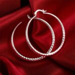 🎉BUY 1 GET 1 FREE🎁Diamond-Cut Hoop Earrings for Women – Elegant, Sparkling 💎 - Image 8