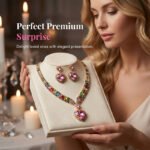 💎 49% OFF! ✨ Sparkling Heart Jewelry Set – Necklace & Earrings, Elegant, Lightweight 💖