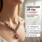 💎 49% OFF! ✨ Sparkling Heart Jewelry Set – Necklace & Earrings, Elegant, Lightweight 💖 - Image 2