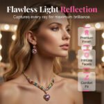 💎 49% OFF! ✨ Sparkling Heart Jewelry Set – Necklace & Earrings, Elegant, Lightweight 💖 - Image 4