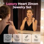 💎 49% OFF! ✨ Sparkling Heart Jewelry Set – Necklace & Earrings, Elegant, Lightweight 💖 - Image 5