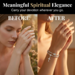 Double-Wrap Rosary Beaded Bracelet - Image 3