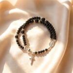 Double-Wrap Rosary Beaded Bracelet - Image 11