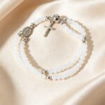 Double-Wrap Rosary Beaded Bracelet - Image 14