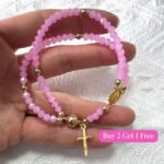 Double-Wrap Rosary Beaded Bracelet - Image 17