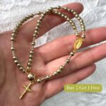 Double-Wrap Rosary Beaded Bracelet - Image 20