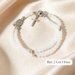 Double-Wrap Rosary Beaded Bracelet - Image 18
