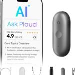 Plaud NotePin S AI Voice Recorder – Wearable AI Notetaker with Transcription & Summary for Meetings, Interviews and Work | Limited-Time Deal