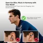 M100 Clip On Earbuds with Touchscreen Case , Wireless Open Ear Headphones for Glasses Small Ears,50h Battery Life，Lightweight 4.1g, Bluetooth 6.0 , IPX7 Waterproof , Earbuds for Running work out - Image 7