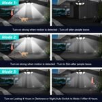 Solar Motion Sensor Outdoor Lights – 2500LM 3-Head LED Security Flood Light with Remote Control, IP65 Waterproof for Garage, Yard & Driveway - Image 3