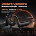E12 Smart Bone Conduction Headphones with 8MP Camera 8GB Video Recording Wireless Sport Earphones AI Translation Cycling Headset - Image 3
