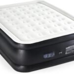 Air Mattress - 18" Inflatable Blow Up Airbed with Built-in High Capacity Pump, Double Height, Non-Slip Bottom Design, Weight Capacity 660 lbs Air Bed for Home or Camping