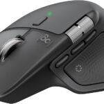 Logitech MX Master 4 Ergonomic Wireless Mouse with Haptics - Graphite
