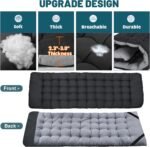 Oversized XXL Camping Cot with Mattress, 32" Wide Folding Cot | Heavy Duty Sleeping Cot Bed for Adults Portable Outdoor Bed with Carry Bag, Travel Camp Cots | BLACK - Image 8