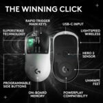 Logitech G PRO X2 SUPERSTRIKE Wireless Gaming Mouse - Black/White - Image 4