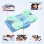 Cervical Cooling Memory Foam Pillow – Adjustable Ergonomic Neck Support Pillow for Side, Back & Stomach Sleepers - Image 6