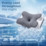Cervical Cooling Memory Foam Pillow – Adjustable Ergonomic Neck Support Pillow for Side, Back & Stomach Sleepers - Image 5