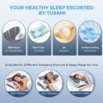 Cervical Cooling Memory Foam Pillow – Adjustable Ergonomic Neck Support Pillow for Side, Back & Stomach Sleepers - Image 2