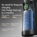 Cordless Car Vacuum Cleaner, 18000PA Powerful Suction, 86000RPM 5-in-1 Handheld Vacuum & Air Duster with LED Light for Car, Home, Keyboard and Pet Hair - Image 6