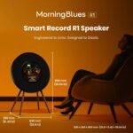 Record R1 Award-Winning Vinyl Bluetooth Speaker, 21.5" Display with Dynamic Lyrics & Album Art, 2.1 Hi-Fi Stereo by Jamo, Wi-Fi & BT 5.1, Premium Home Audio Décor - Image 2