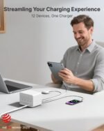 12-in-1 Desktop Charging Station, 160W USB Retractable GaN Charger - Image 5