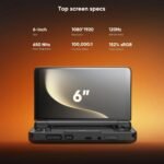 Dual-Screen Android Gaming Handheld Console with Snapdragon 8 Gen 2, 6″ 120Hz AMOLED Display, 12GB RAM, 256GB Storage, Wi-Fi 7 & Retro Game Support - Image 7