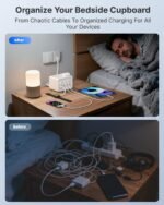 12-in-1 Desktop Charging Station, 160W USB Retractable GaN Charger - Image 3
