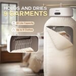 MOJOCO Portable Clothes Dryer - 600w Compact Dryer for Apartment, Travel - Image 6