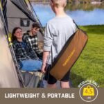 FanttikOutdoor Zeta L8 Max Portable Foldable Rocking Camping Chair with Carry Bag – Lightweight Outdoor Chair for Camping, Hiking, Fishing & Patio, Supports up to 250 lbs, Brown - Image 5
