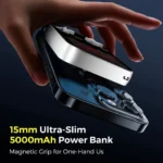 MIRO V99 3-in-1 Magnetic Wireless Charger 5000mAh Multifunctional Power Bank Gaming Console 15W MegSafe 20W PD Fast Charge - Image 4