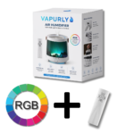 Smart Flame Humidifier with Multicolor Ambient Lighting, Ultra-Quiet Operation, Automatic Humidity Control & Easy Top-Fill Design for Bedroom and Office