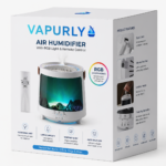 Smart Flame Humidifier with Multicolor Ambient Lighting, Ultra-Quiet Operation, Automatic Humidity Control & Easy Top-Fill Design for Bedroom and Office - Image 3