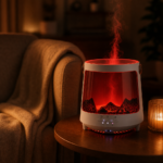 Smart Flame Humidifier with Multicolor Ambient Lighting, Ultra-Quiet Operation, Automatic Humidity Control & Easy Top-Fill Design for Bedroom and Office - Image 7