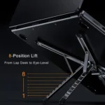 3-in-1 Multifunctional Mobile Phone Tablet And Laptop Stand Powerful Magnetic Aluminum Alloy Folding Portable Stand - Image 9