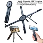 3-in-1 Multifunctional Mobile Phone Tablet And Laptop Stand Powerful Magnetic Aluminum Alloy Folding Portable Stand - Image 8