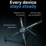 3-in-1 Multifunctional Mobile Phone Tablet And Laptop Stand Powerful Magnetic Aluminum Alloy Folding Portable Stand - Image 5