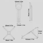 3-in-1 Multifunctional Mobile Phone Tablet And Laptop Stand Powerful Magnetic Aluminum Alloy Folding Portable Stand - Image 4