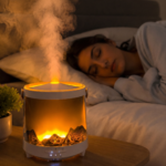 Smart Flame Humidifier with Multicolor Ambient Lighting, Ultra-Quiet Operation, Automatic Humidity Control & Easy Top-Fill Design for Bedroom and Office - Image 8
