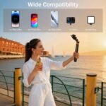 61" Selfie Stick Tripod, All in One Extendable Phone Tripod Stand with Wireless Remote 360° Rotation for iPhone and Android Phone Selfies, Video Recording, Vlogging, Live Streaming, Aluminum - Image 7
